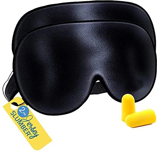 Black Silk Eye Mask (Set of 2)