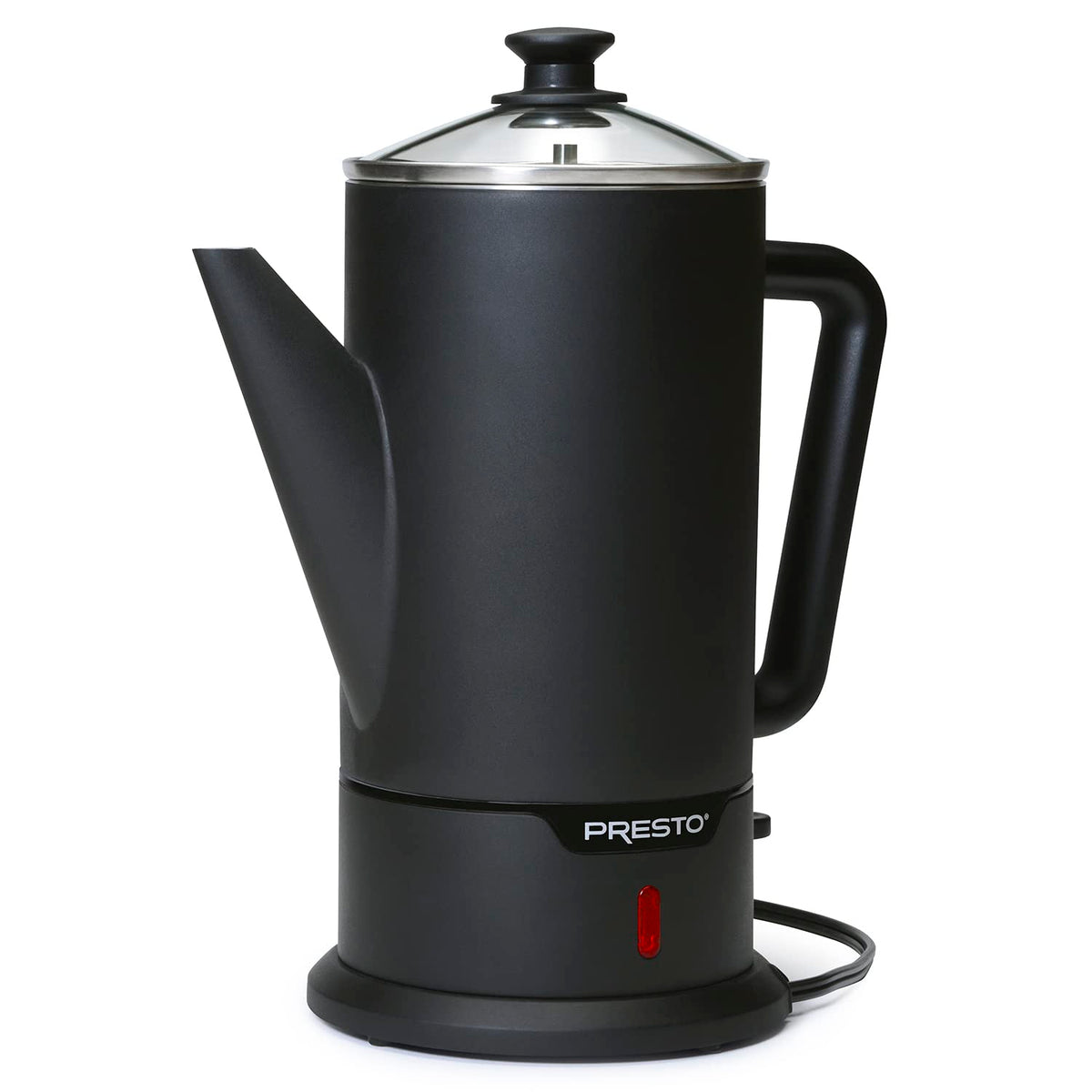 Black Cordless Coffee Percolator