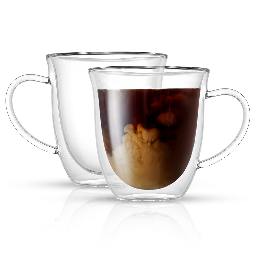 Brown Double-Wall Mugs (Set of 2)