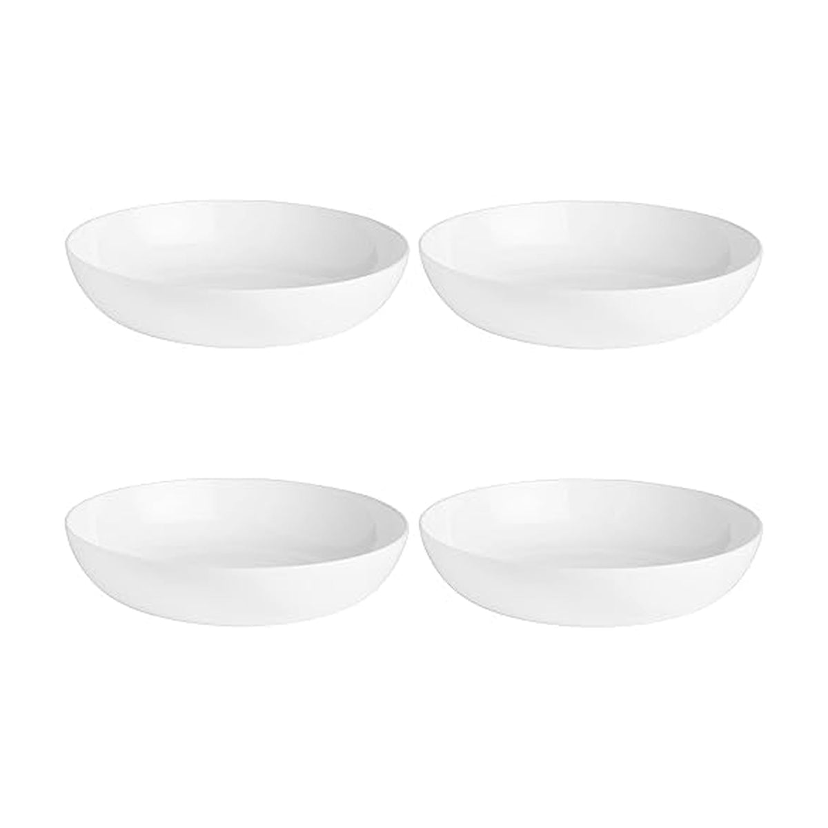 White Nevaeh Pasta Bowls (Set of 4)