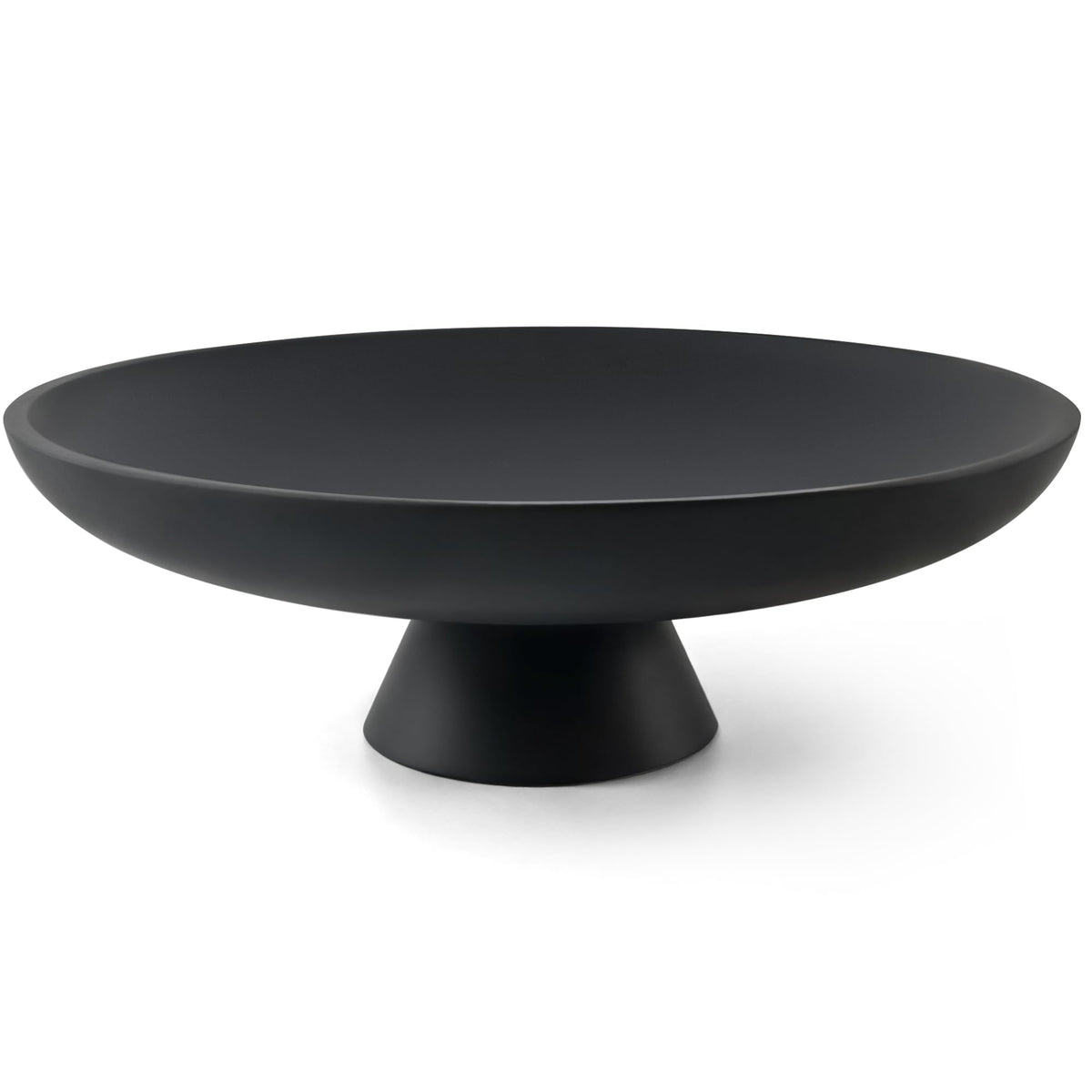 Black Pedestal Fruit Bowl