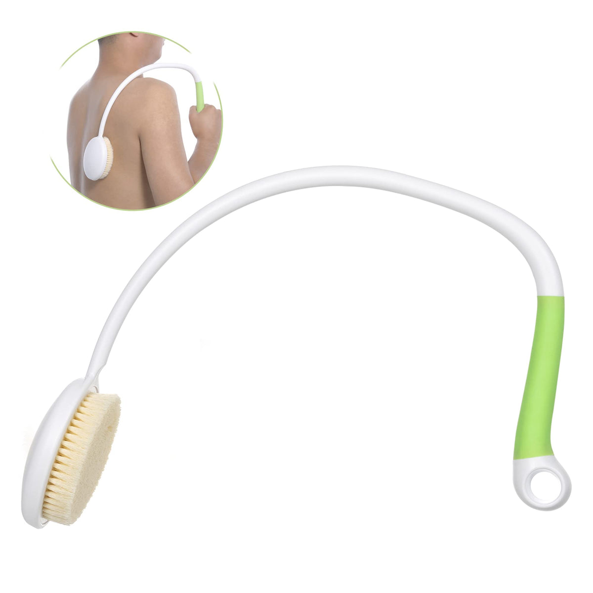 Long-Handle Loofah Bath Brush