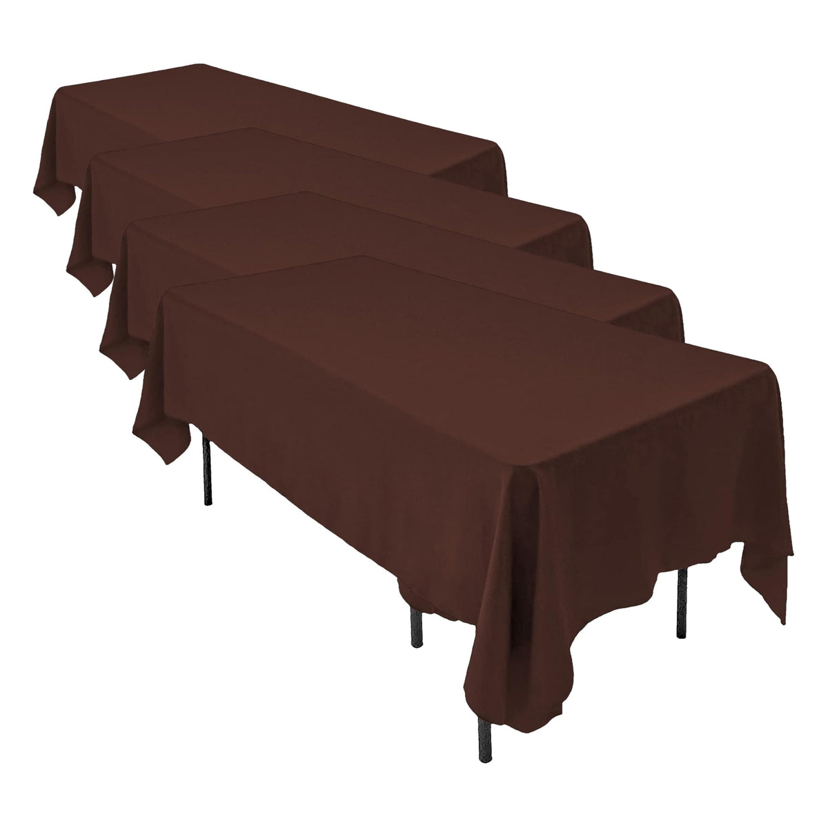 Dark Brown Tablecloths (Set of 4)