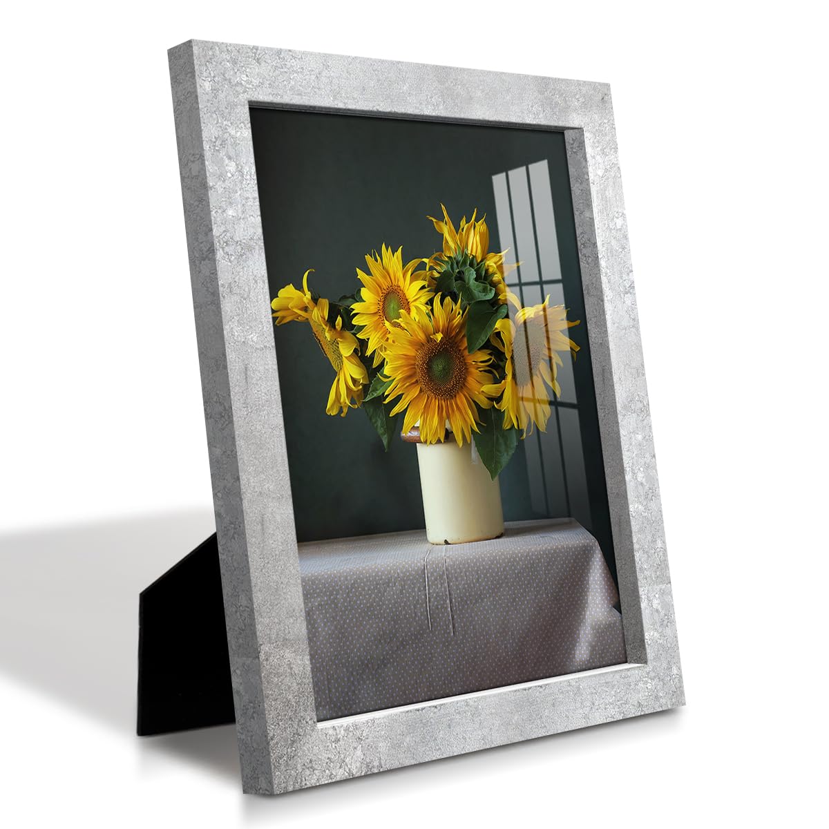 Distressed Silver Picture Frame