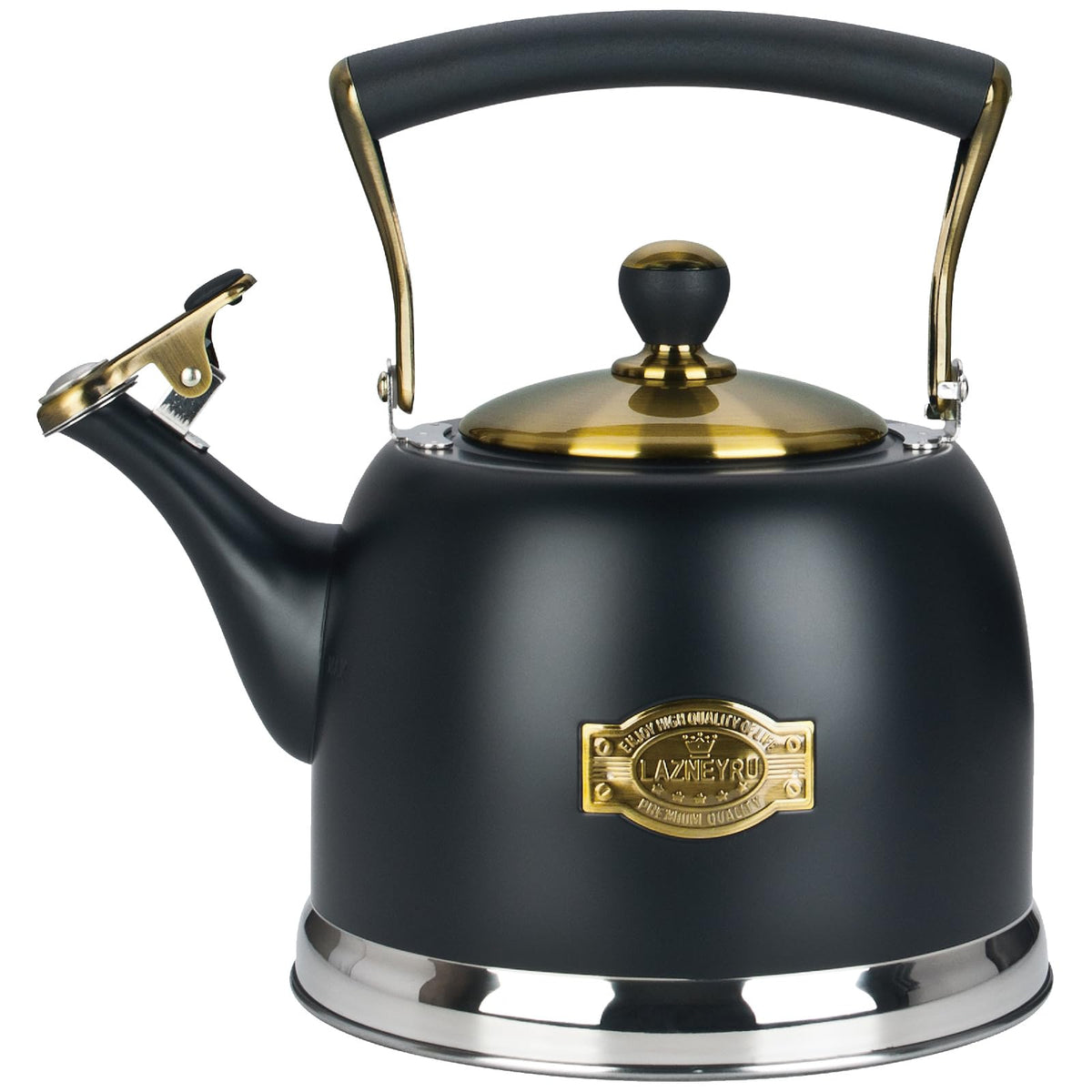Black Stainless Steel Teapot