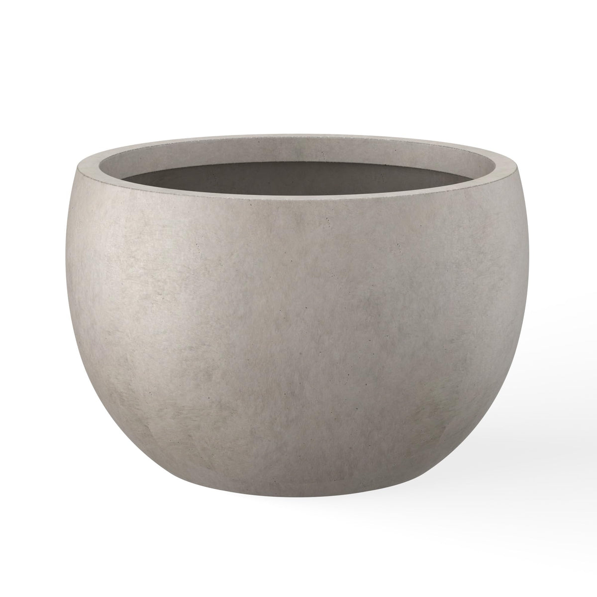 Weathered Concrete Bowl Planter