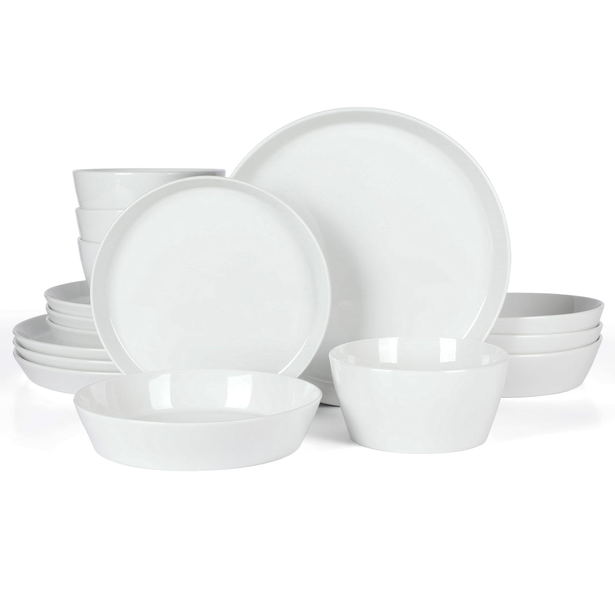 White Dinnerware Set (Set of 16)