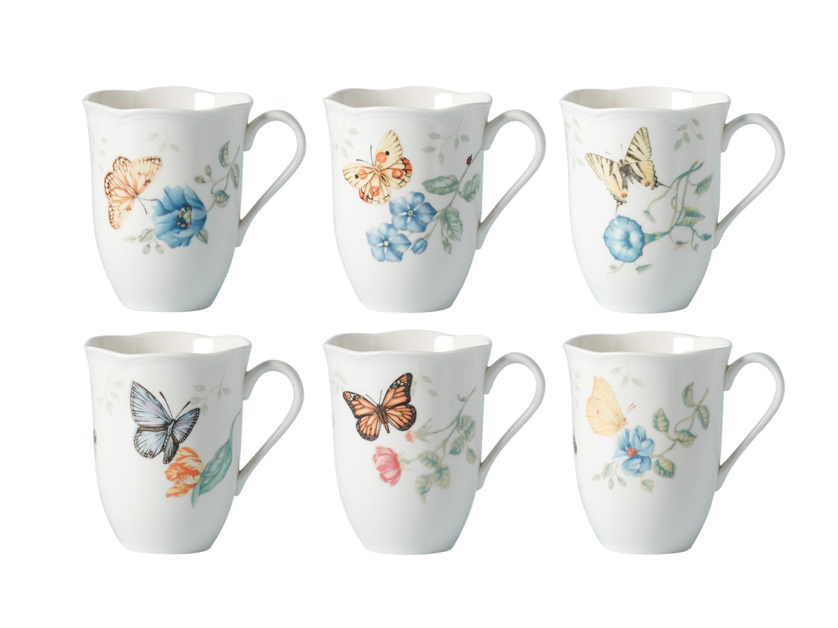 Butterfly Meadow Mugs (Set of 6)