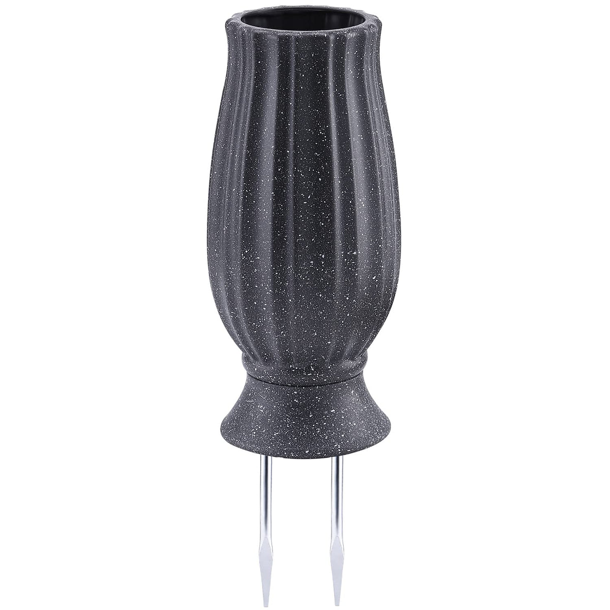Black Granite Grave Vase