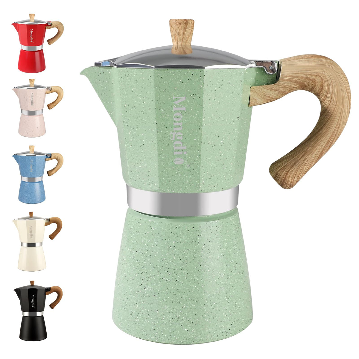 Green Stovetop Espresso Maker