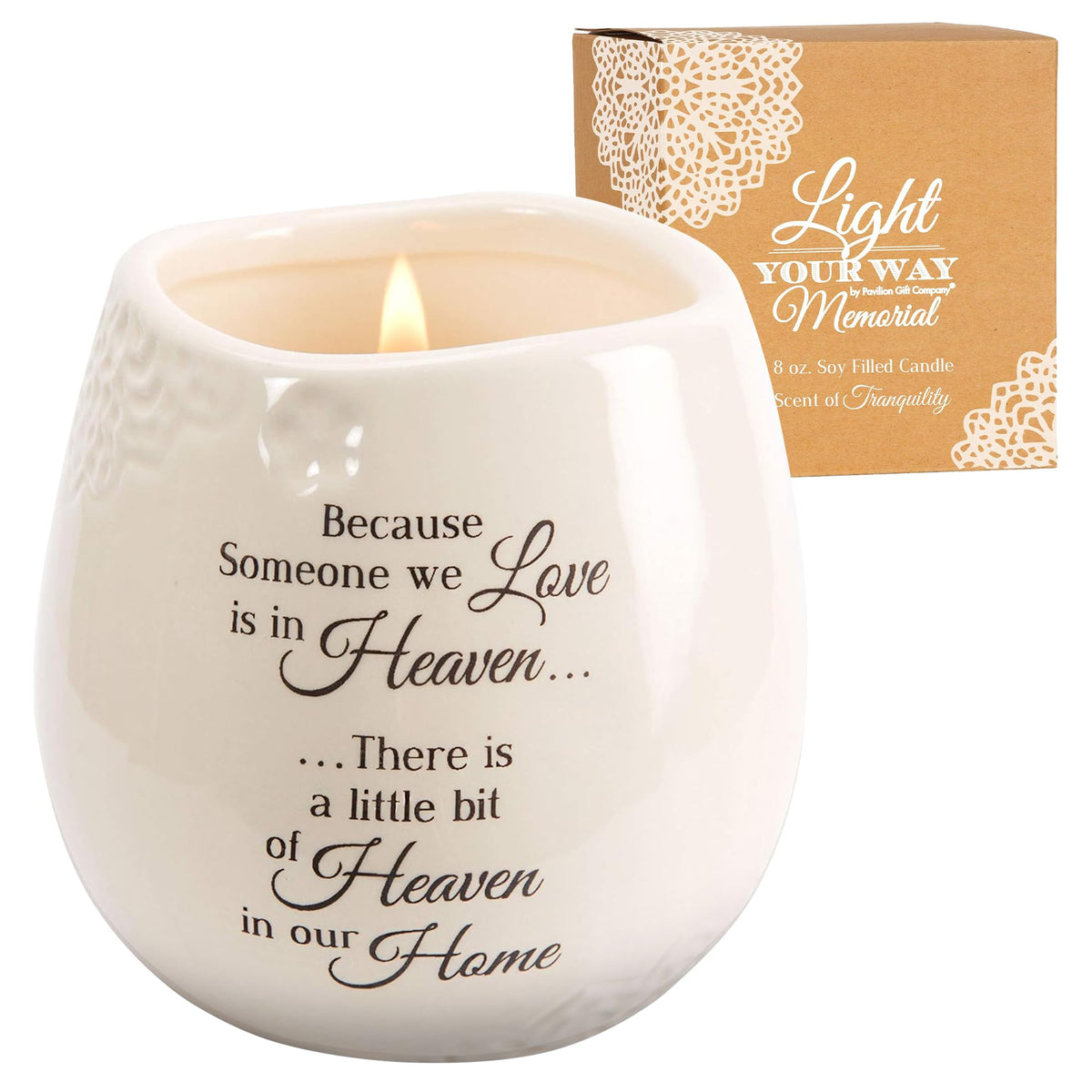 White Ceramic Candle