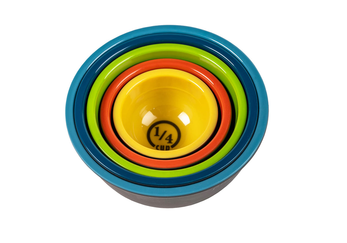Two-Tone Melamine Pinch Bowls (Set of 5)