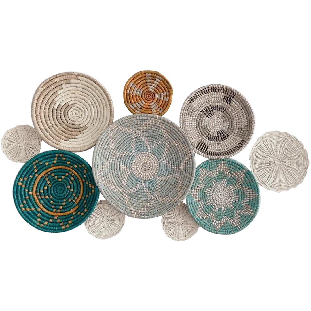 Seagrass Wall Basket Decor (Set of 10)