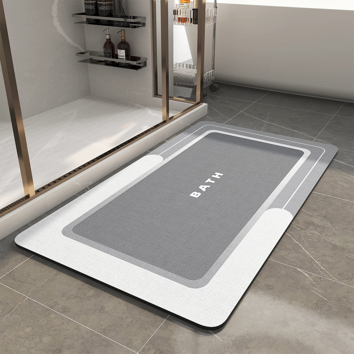 Slim Grey Bath Mat