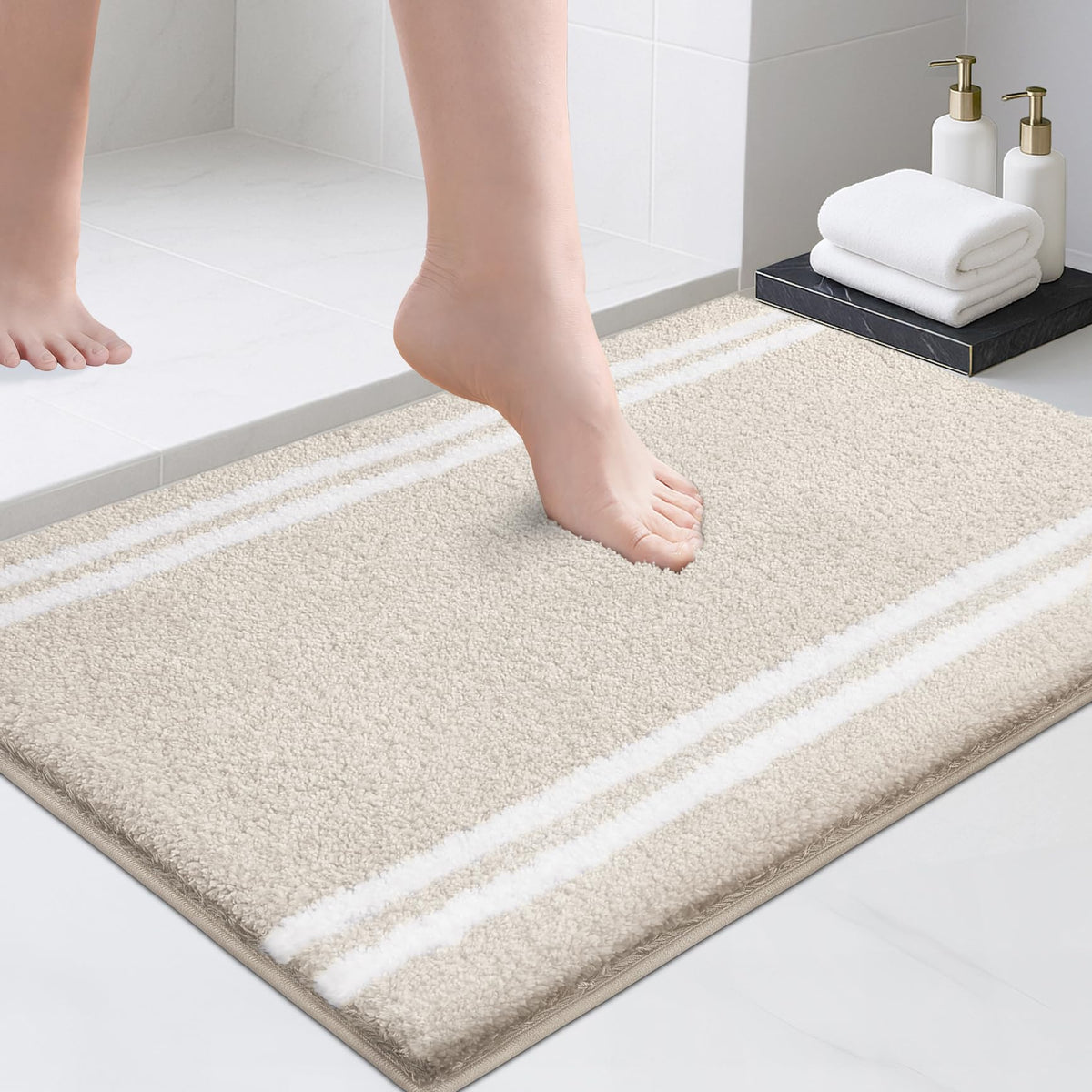 Beige Bath Rug