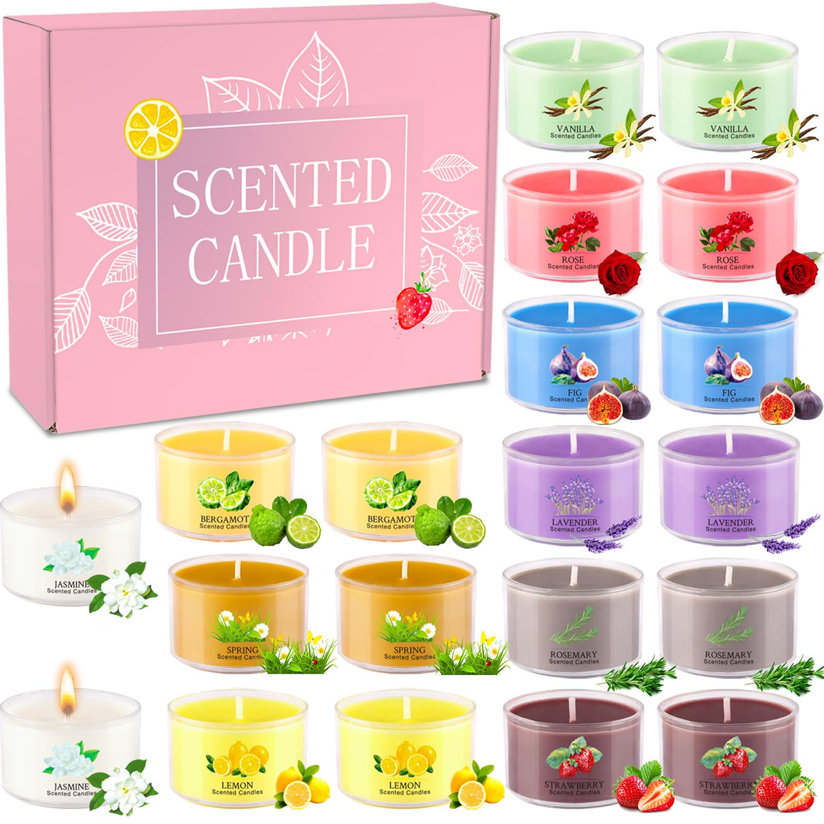 Mini Jar Candles (Set of 20)