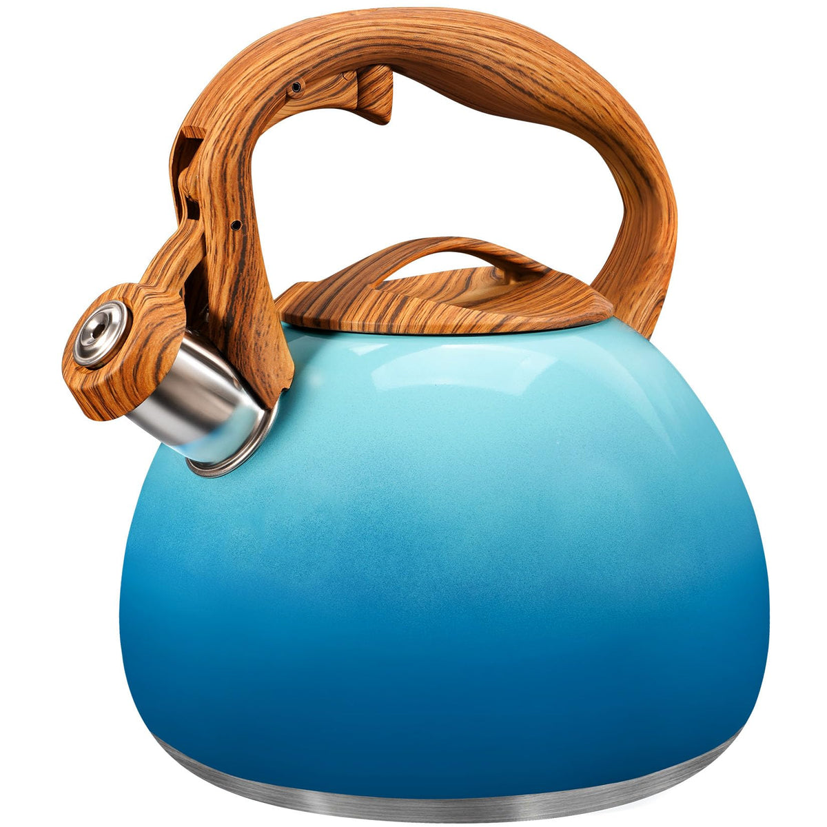 Ocean Blue Whistling Kettle
