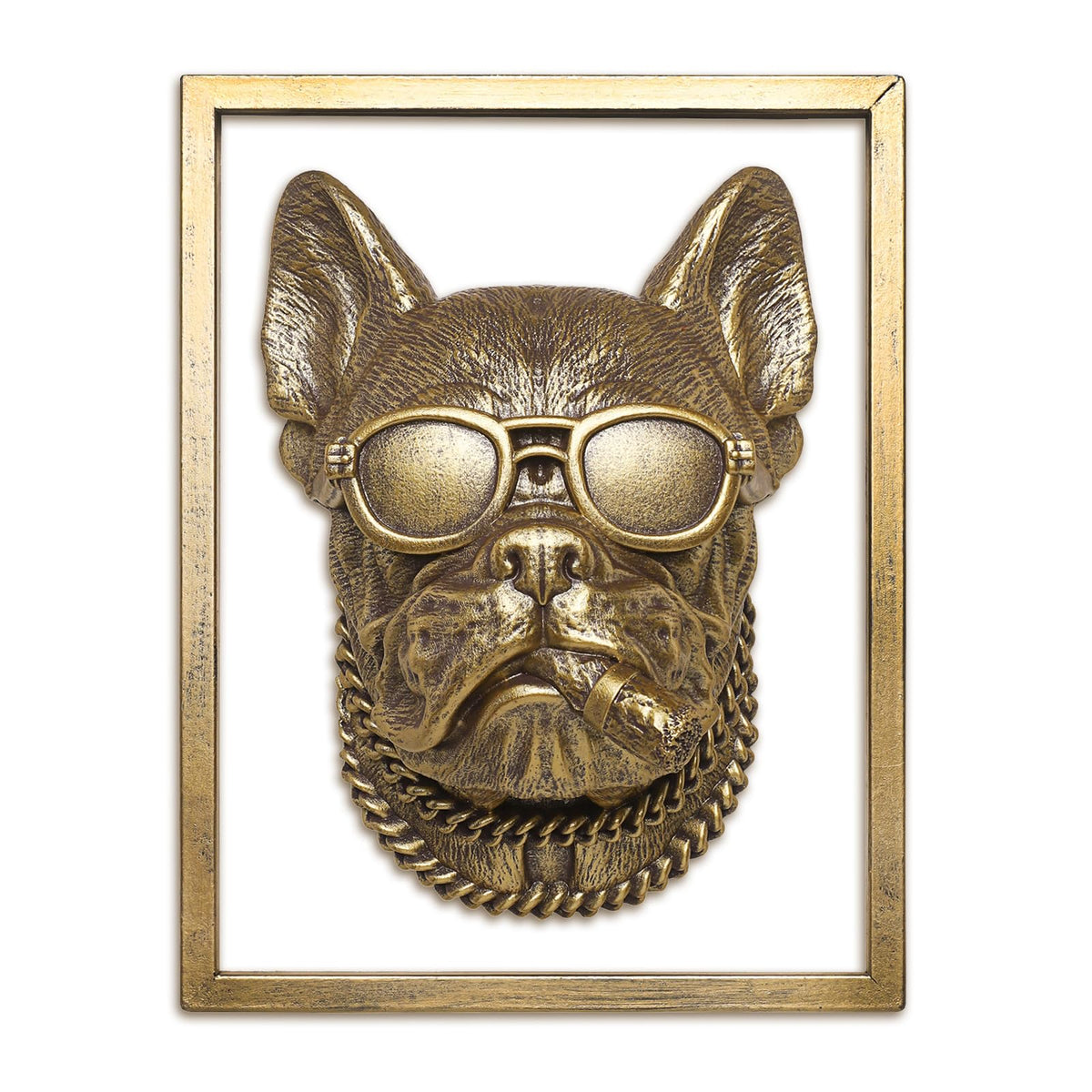 Bulldog Head Wall Decor