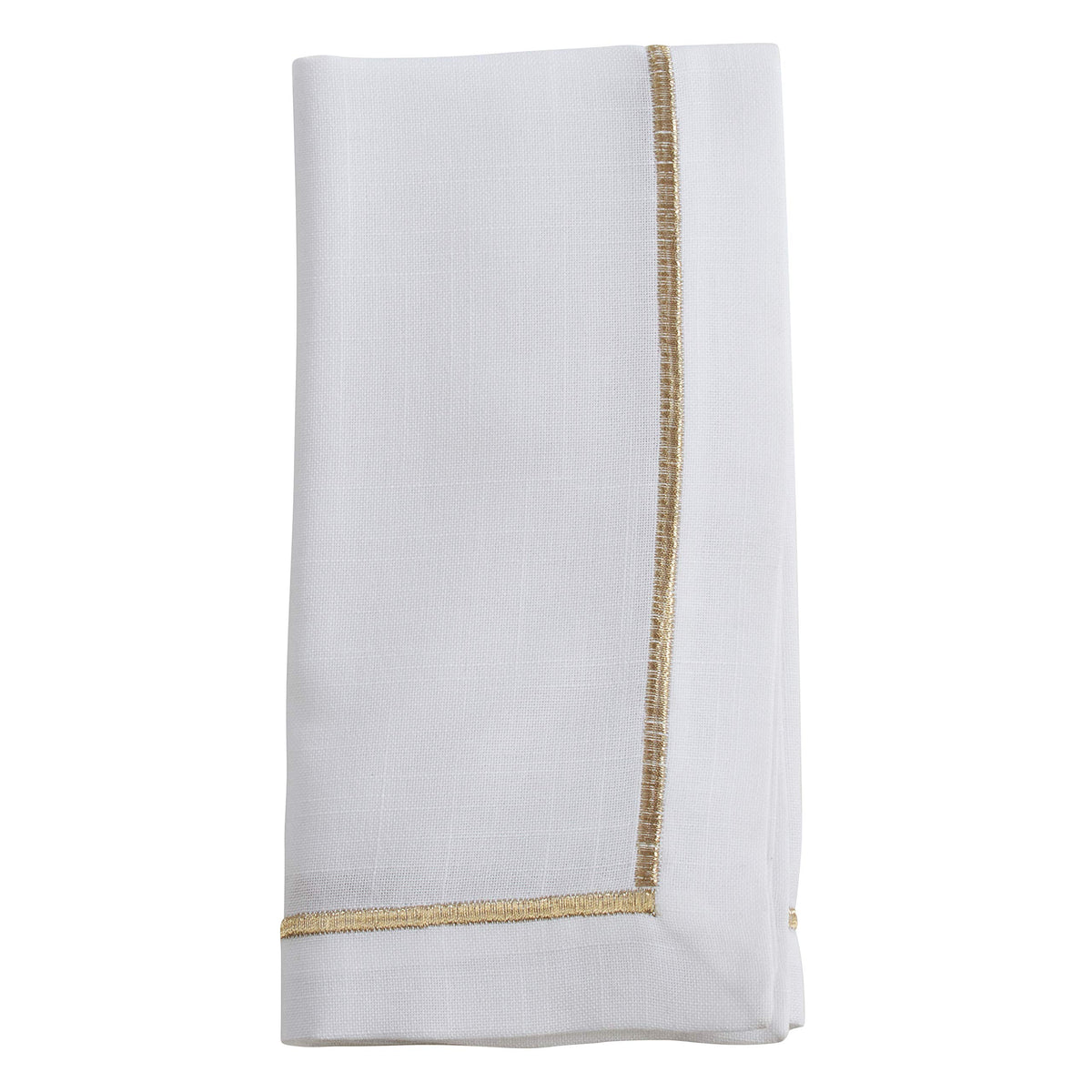Gold Embroidered Napkins (Set of 4)