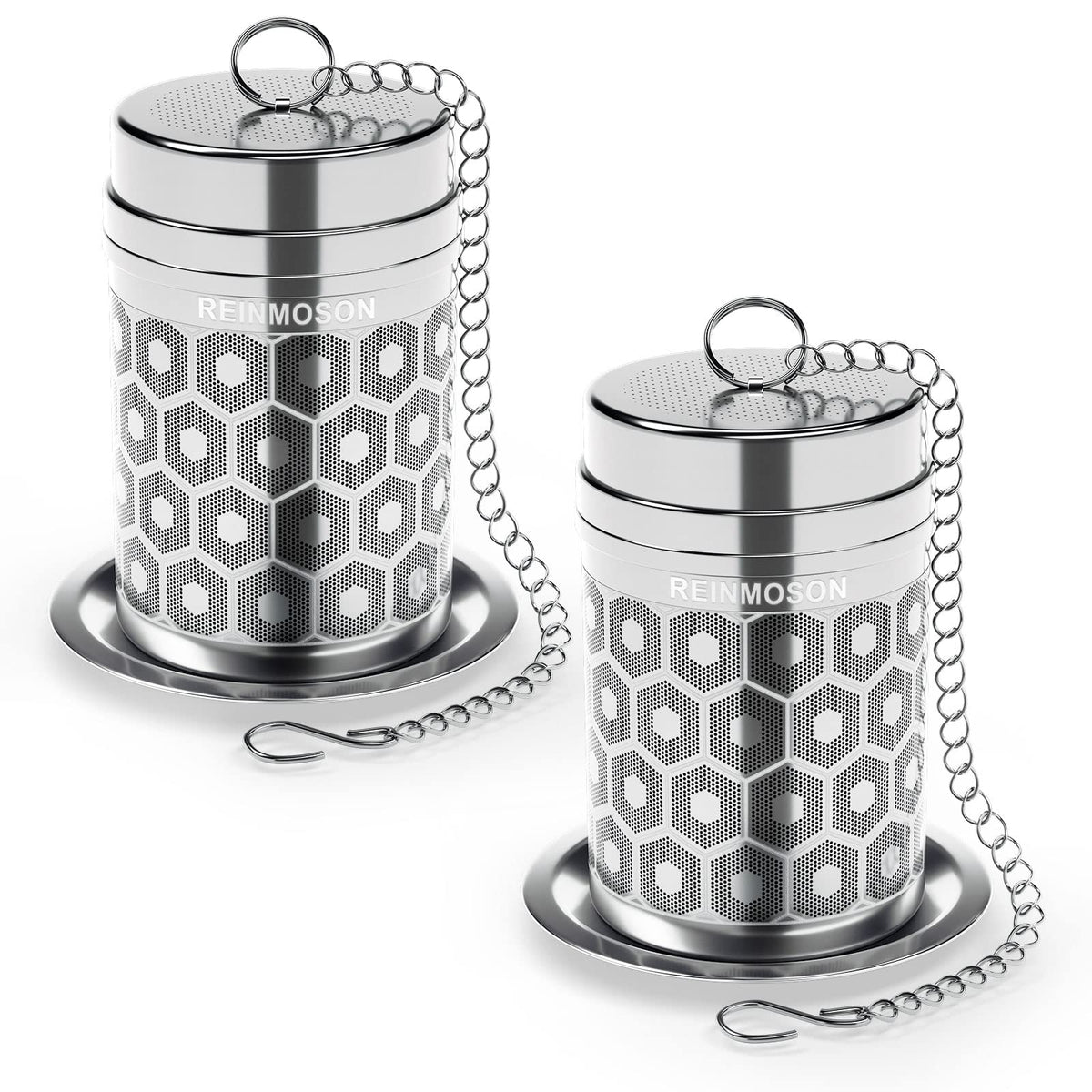 Steel Tea Strainers (Set of 2)
