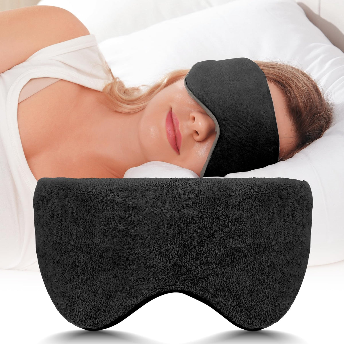 Black Weighted Sleep Mask