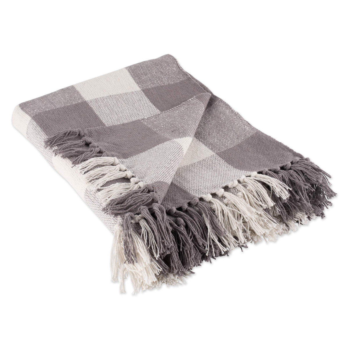 Gray Buffalo Check Throw