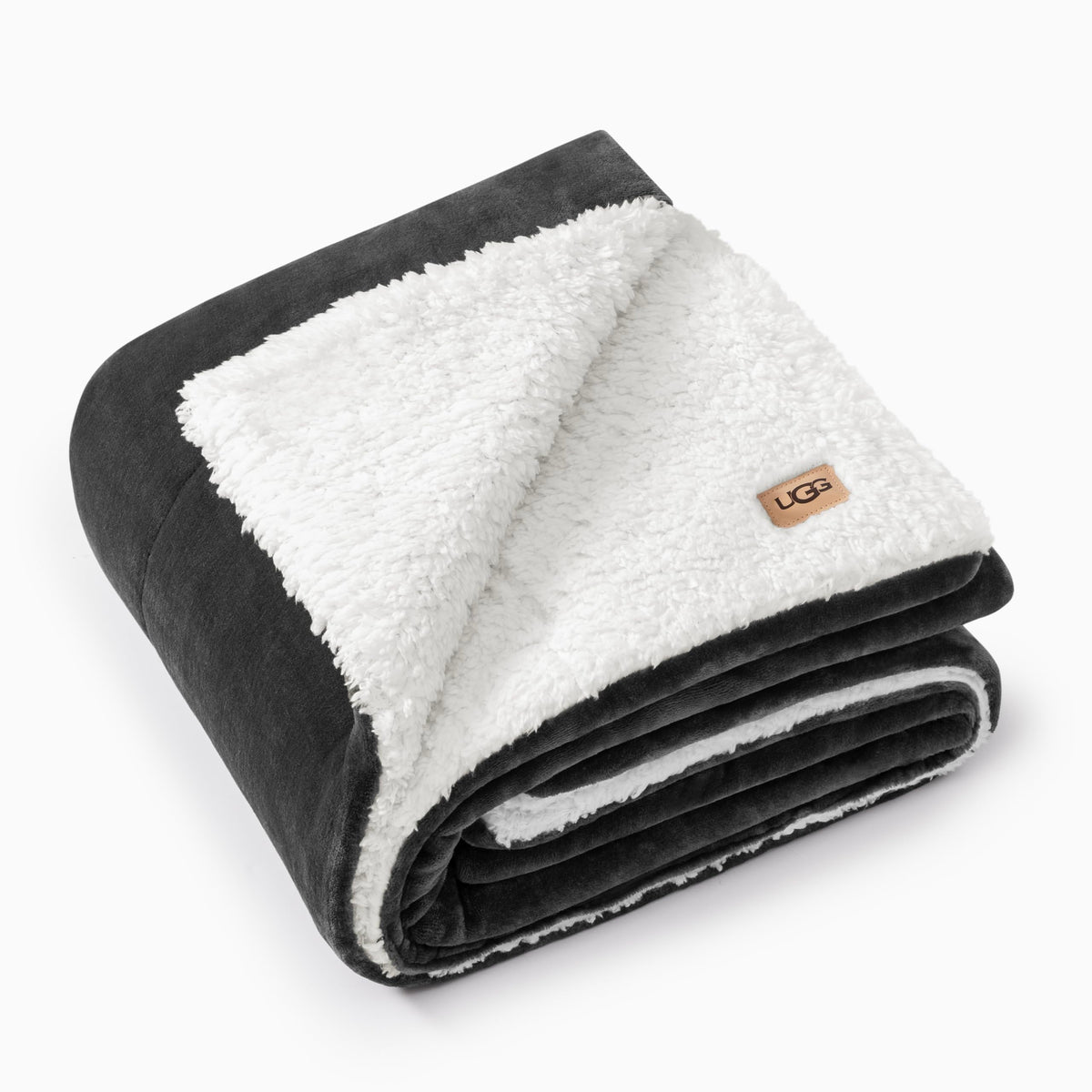 Charcoal Grey Fleece Throw