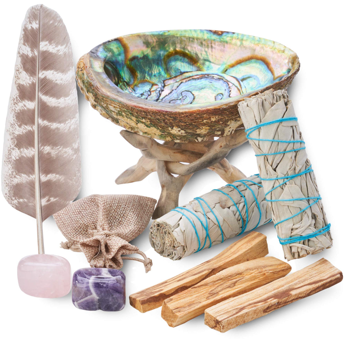 White Sage & Palo Santo Smudging Kit