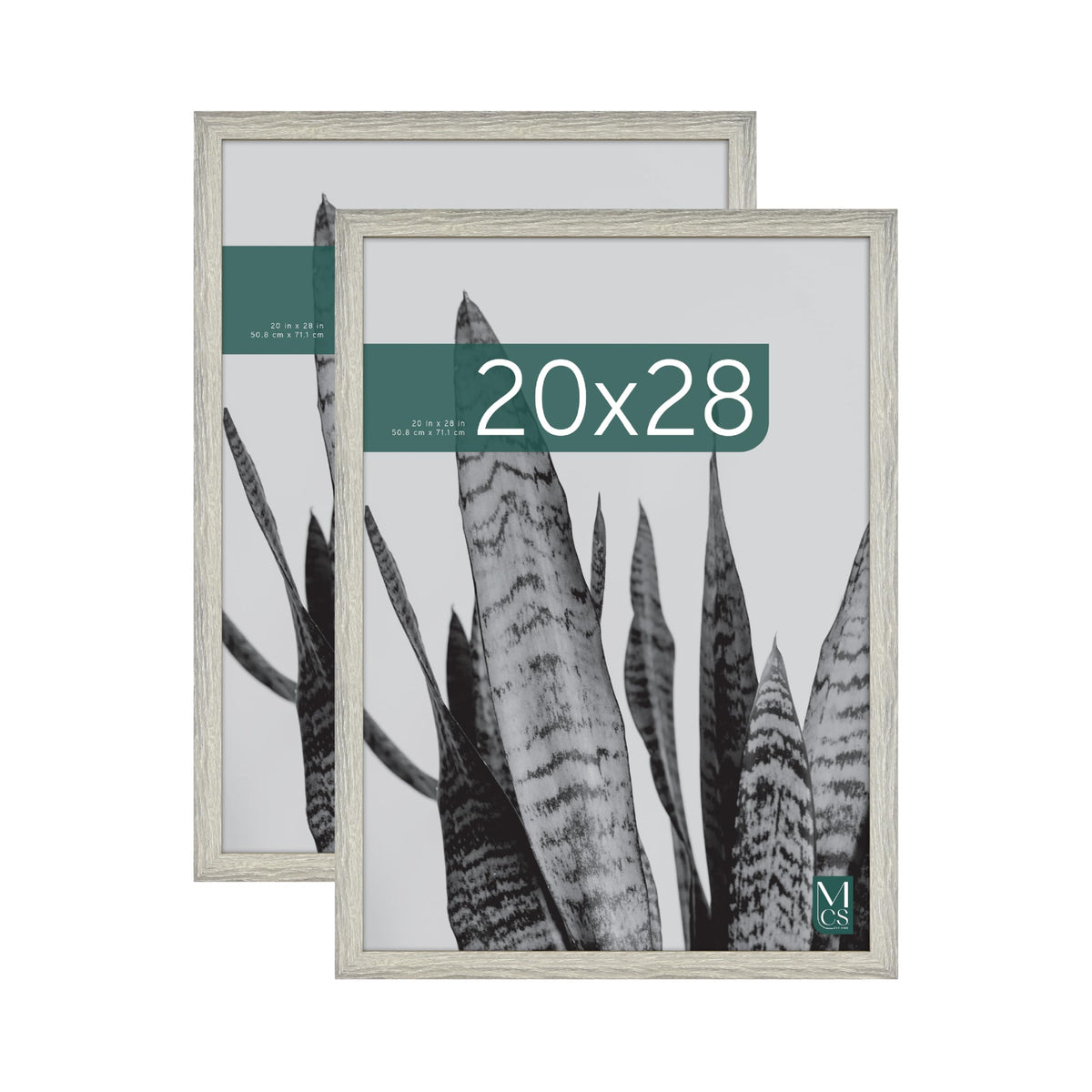Gray Woodgrain Poster Frames (Set of 2)