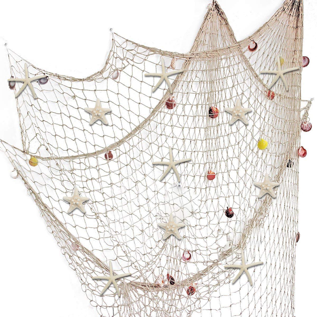 Beige Fish Net Decor (Set of 10)