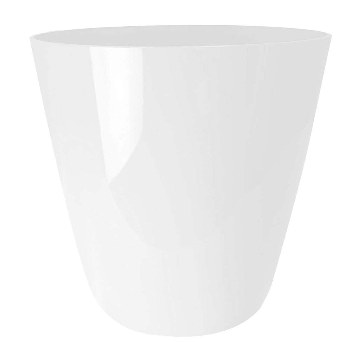 Glossy White Round Planter