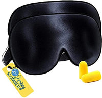 Black Silk Eye Mask (Set of 2)