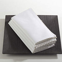 Silver Dinner Napkins (Set of 4)