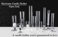 Clear Glass Hurricane Tubes (Set of 2)