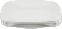 Square Glass Salad Plates (Set of 6)