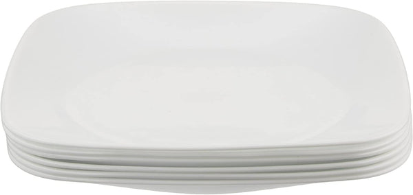 Square Glass Salad Plates (Set of 6)