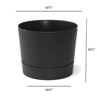 Matte Black Cylinder Planter