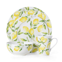 Lemon Bone China Dinnerware (Set of 16)