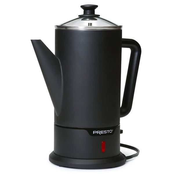 Black Cordless Coffee Percolator