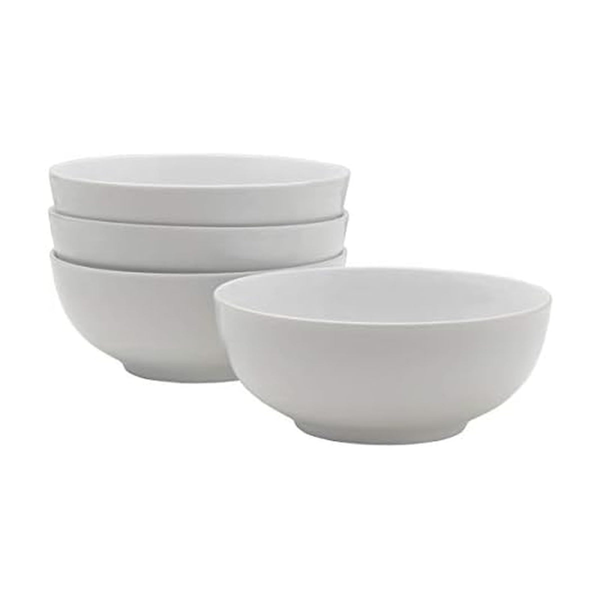 White Soup & Cereal Bowls (Set of 4)