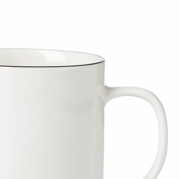 Black Rim Mugs (Set of 4)