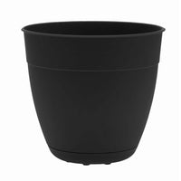 Black Planter With Saucer