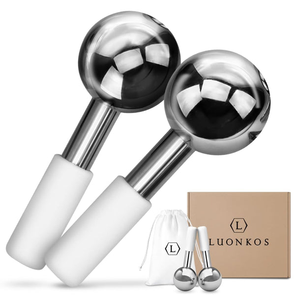 Steel Ice Globes (Set of 2)