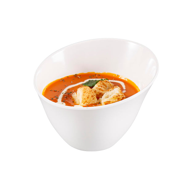 White Melamine Serving Bowls (Set of 2)