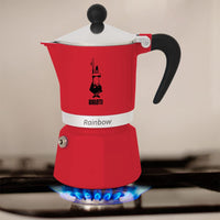 Red Stovetop Espresso Maker