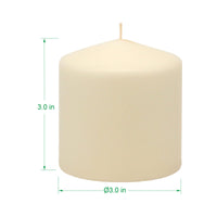 Ivory Pillar Candles (Set of 6)