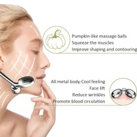Steel Gua Sha & Face Roller Set