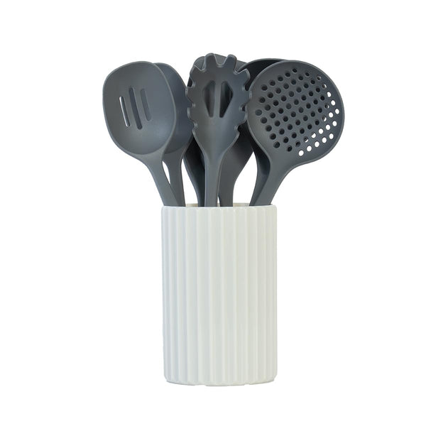 Grey Nonstick Kitchen Utensils (Set of 8)