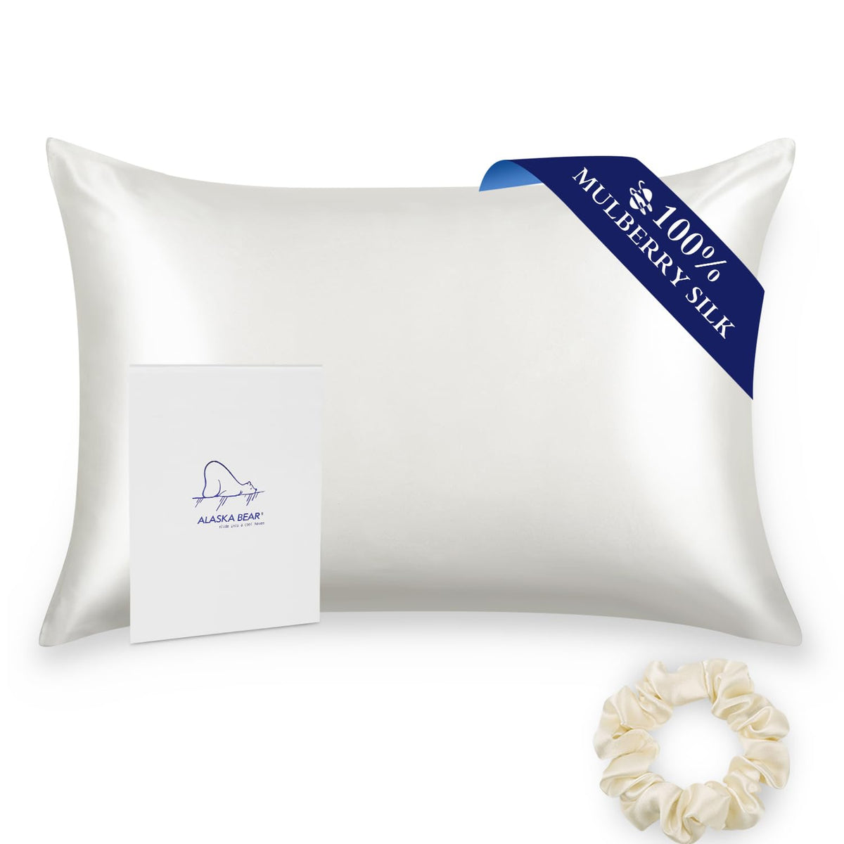 Ivory Silk Travel Pillowcase