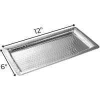 Hammered Nickel Vanity Tray